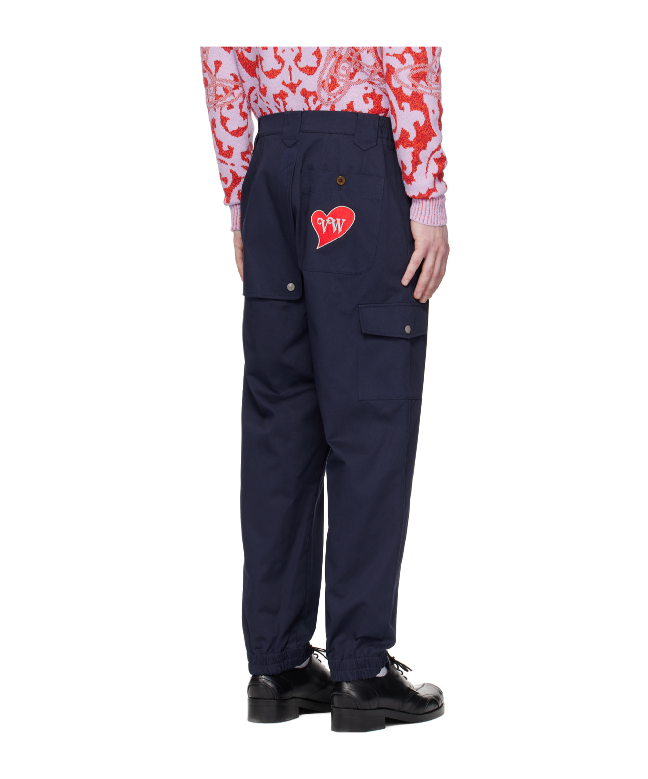 Vivienne Westwood Mid-rise Tapered Trousers In Black