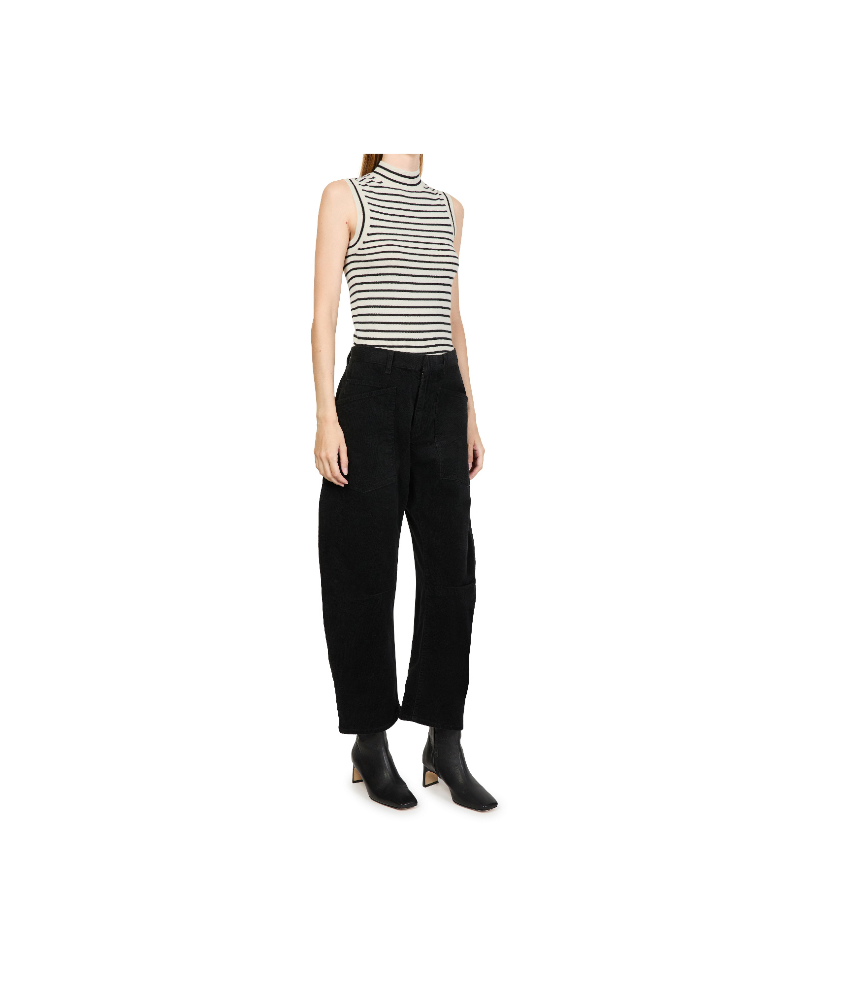 Nili Lotan Striped Vest In White