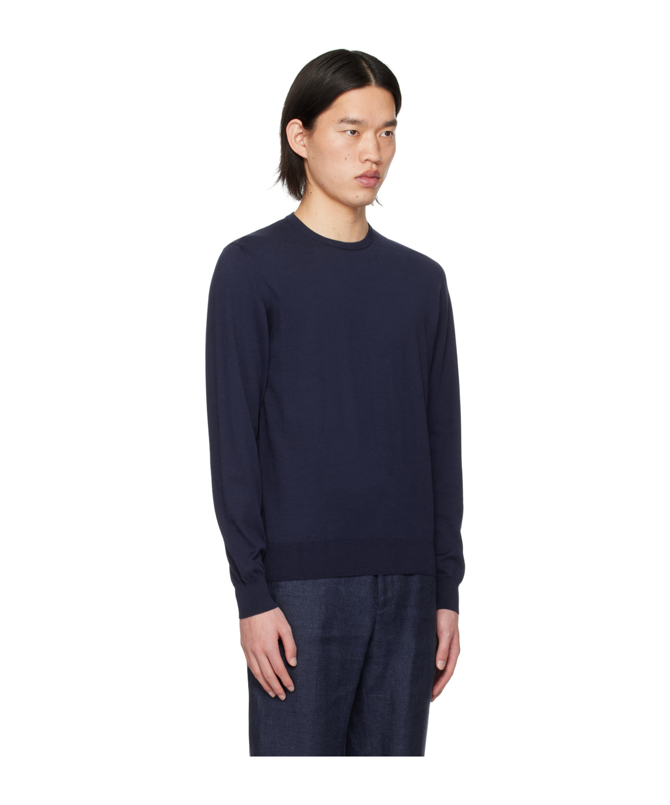 POLO RALPH LAUREN RIB ROUND NECK SWEATER