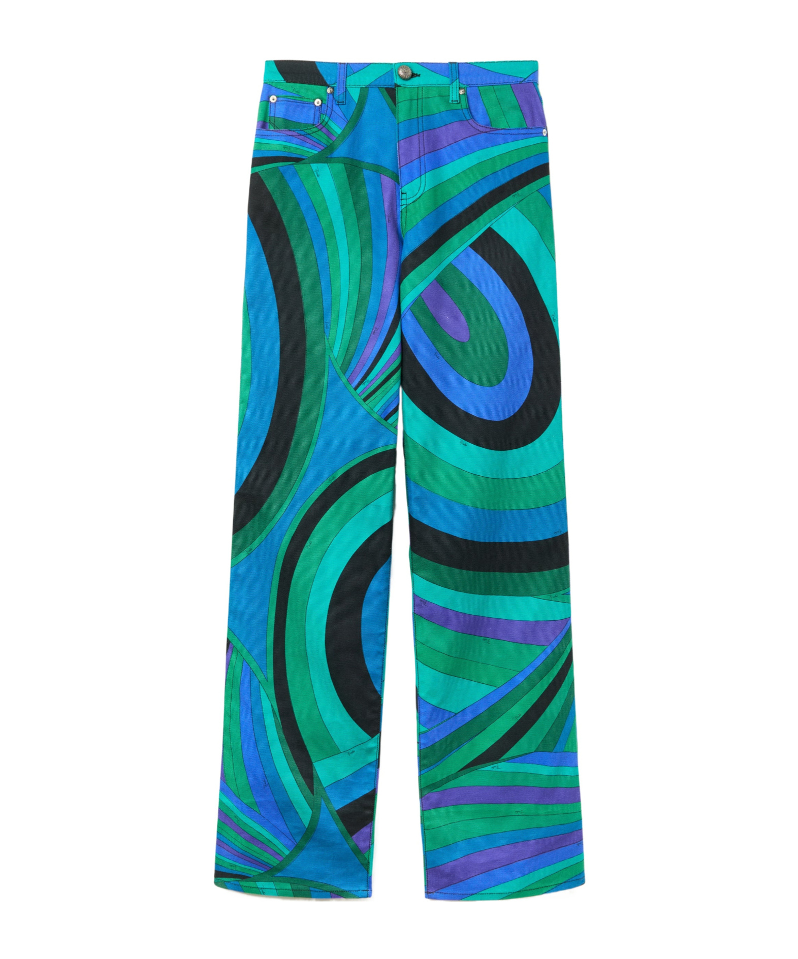 Pucci Iride-patterned Trousers In Multi