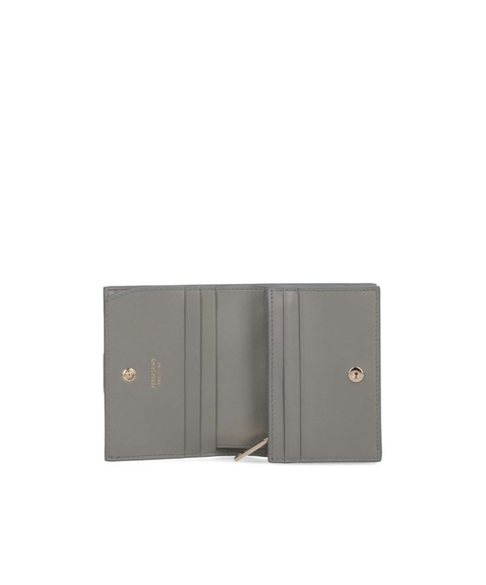 Ferragamo Salvatore Gancini Bi-fold Wallet In Gray