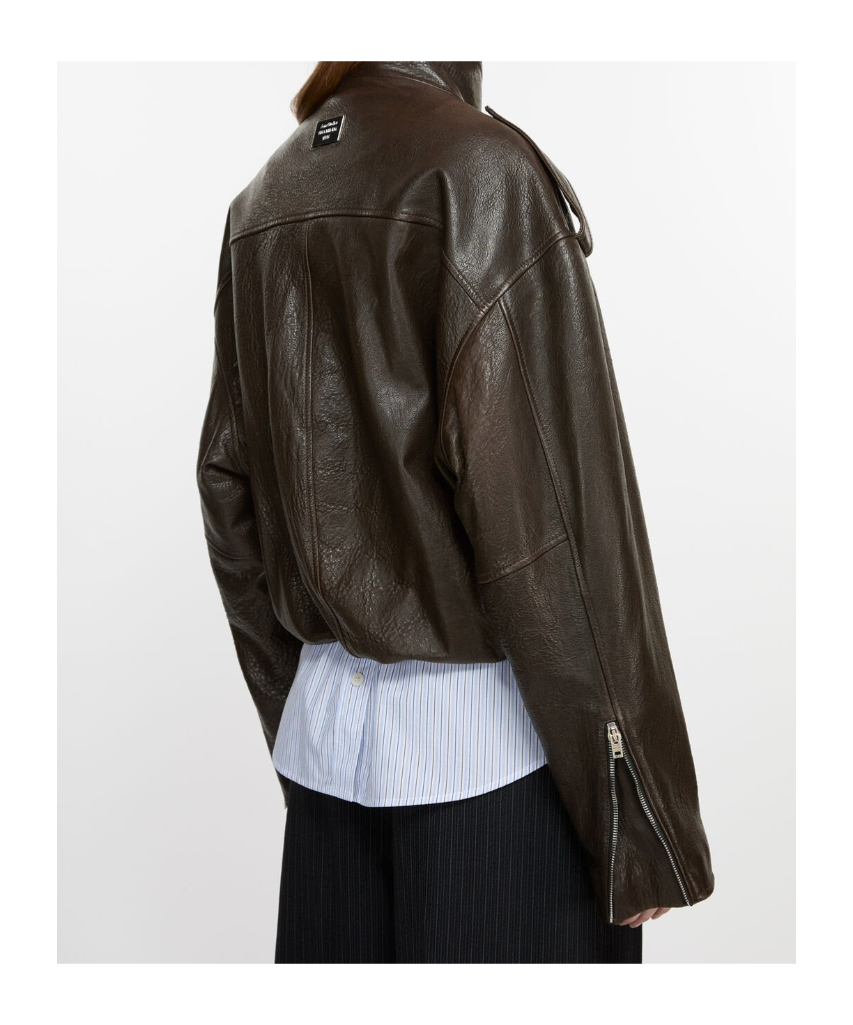 Acne Studios A70192 Adm-dark Brown In Black