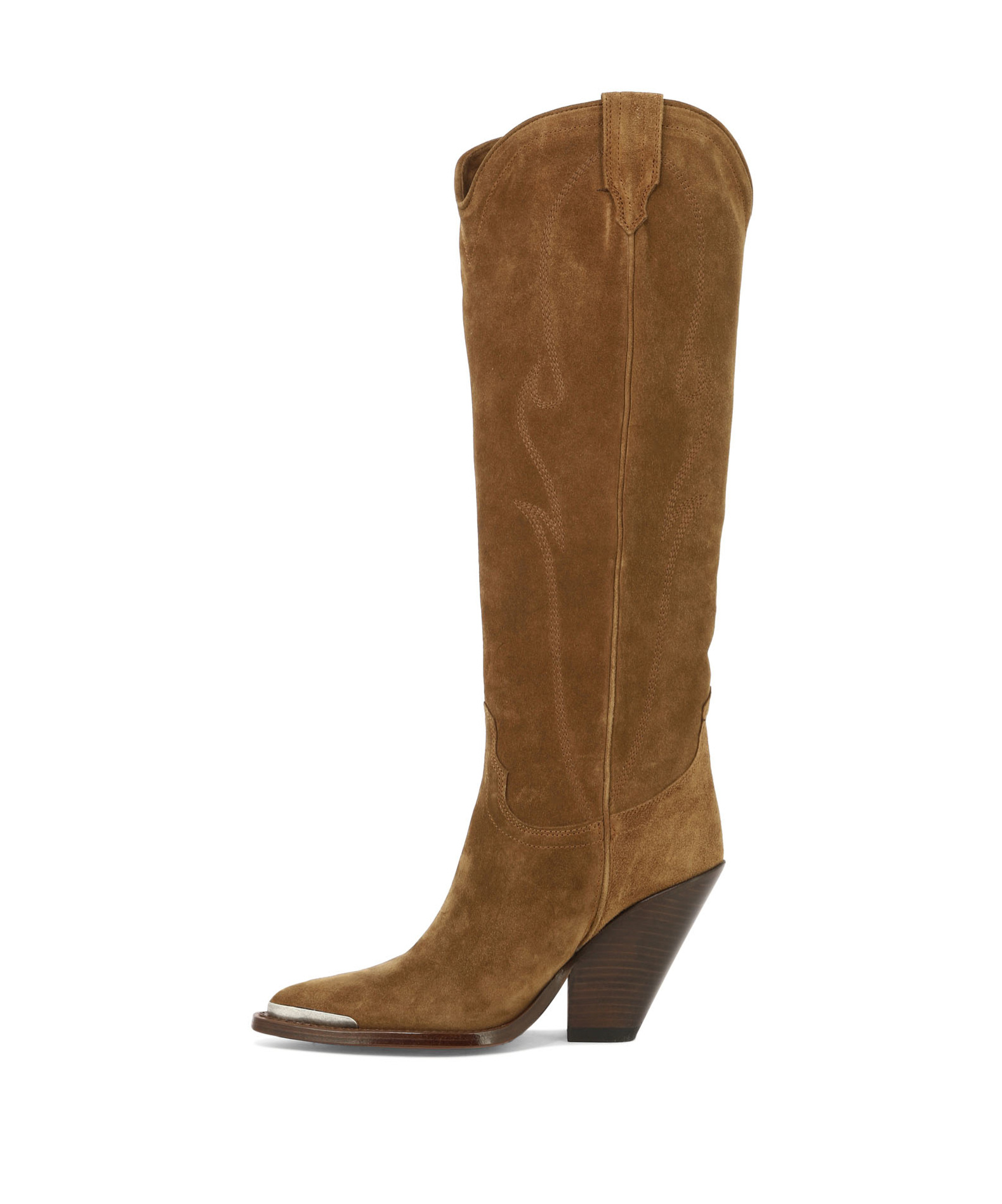 Sonora 90mm Suede Pointed-toe Boots In Brown
