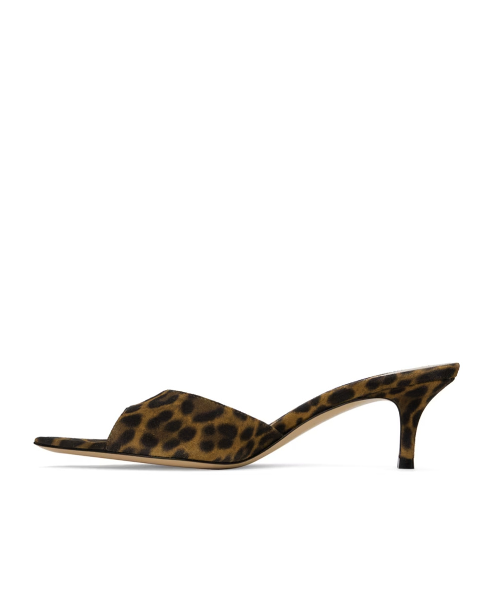Gianvito Rossi Ssense Exclusive Brown Elle 55 Mules In Black