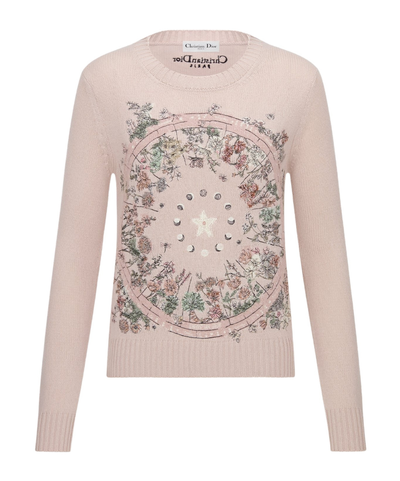 Dior Embroidered Sweater In Pink