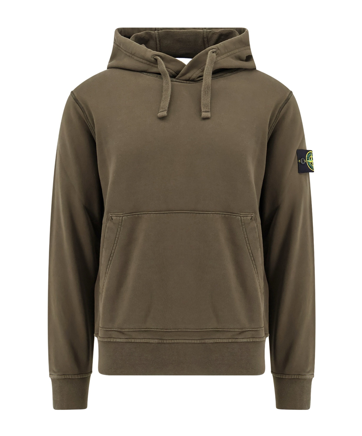 Stone Island Compass 6100045 Hoodie In Green