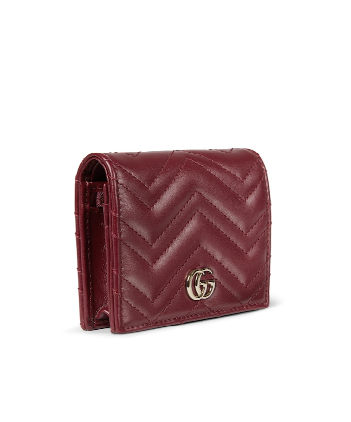 Gucci Womens Rosso Ancora/ros.anc Gg Marmont Leather Wallet In Red