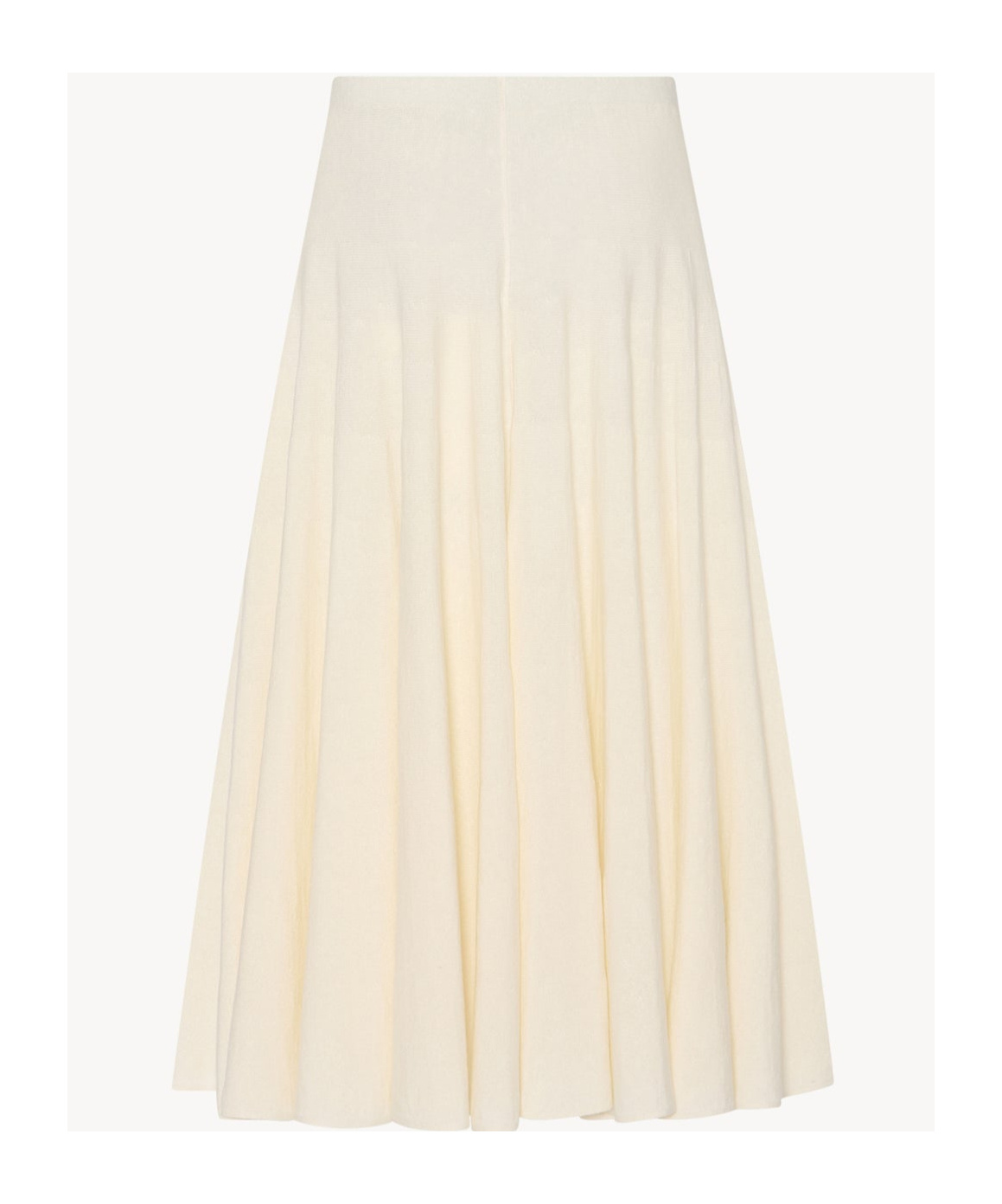 The Row Jaliah Cotton And Linen-blend Midi Skirt In White