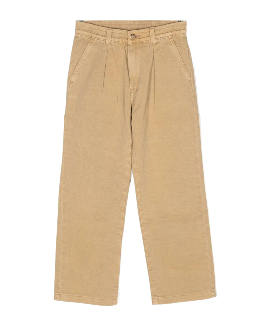 Polo Ralph Lauren Straight-leg Cotton Trousers In Nude