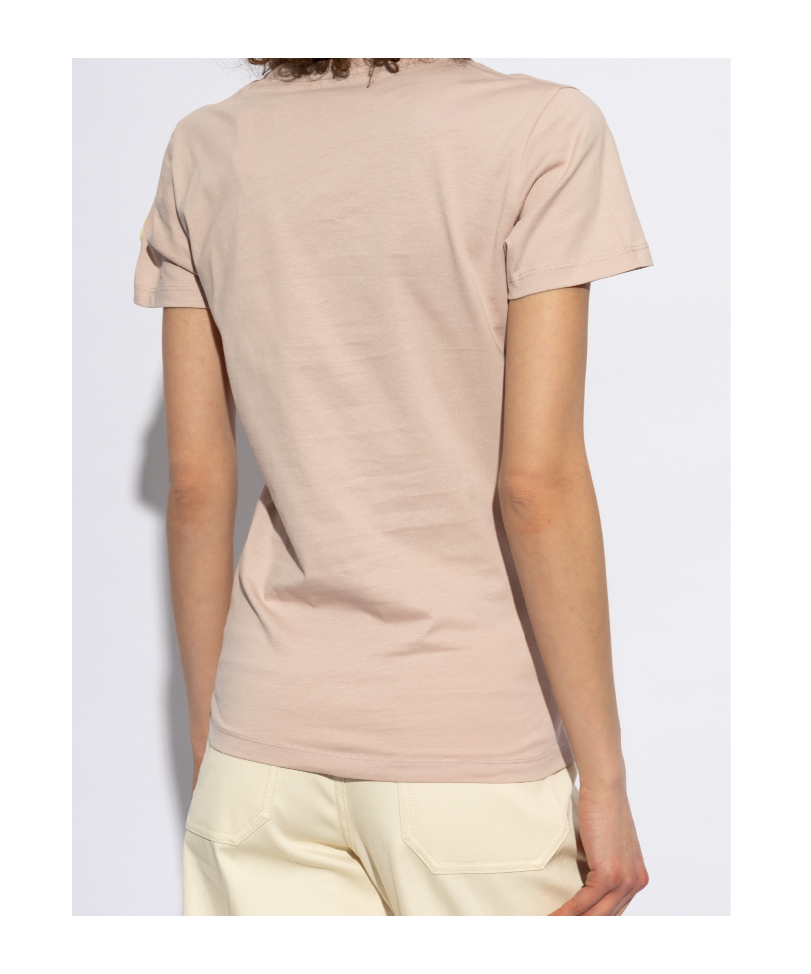 Moncler Short-sleeved T-shirt In Pink