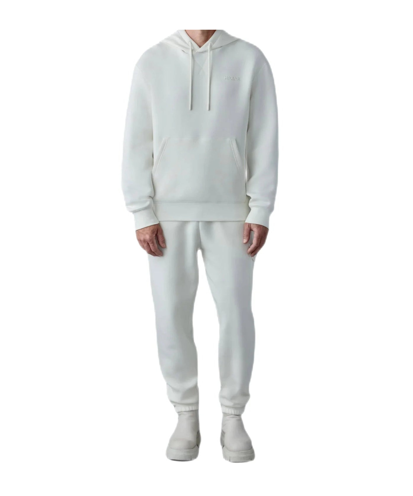 Mackage Long-sleeved Hoodie In White