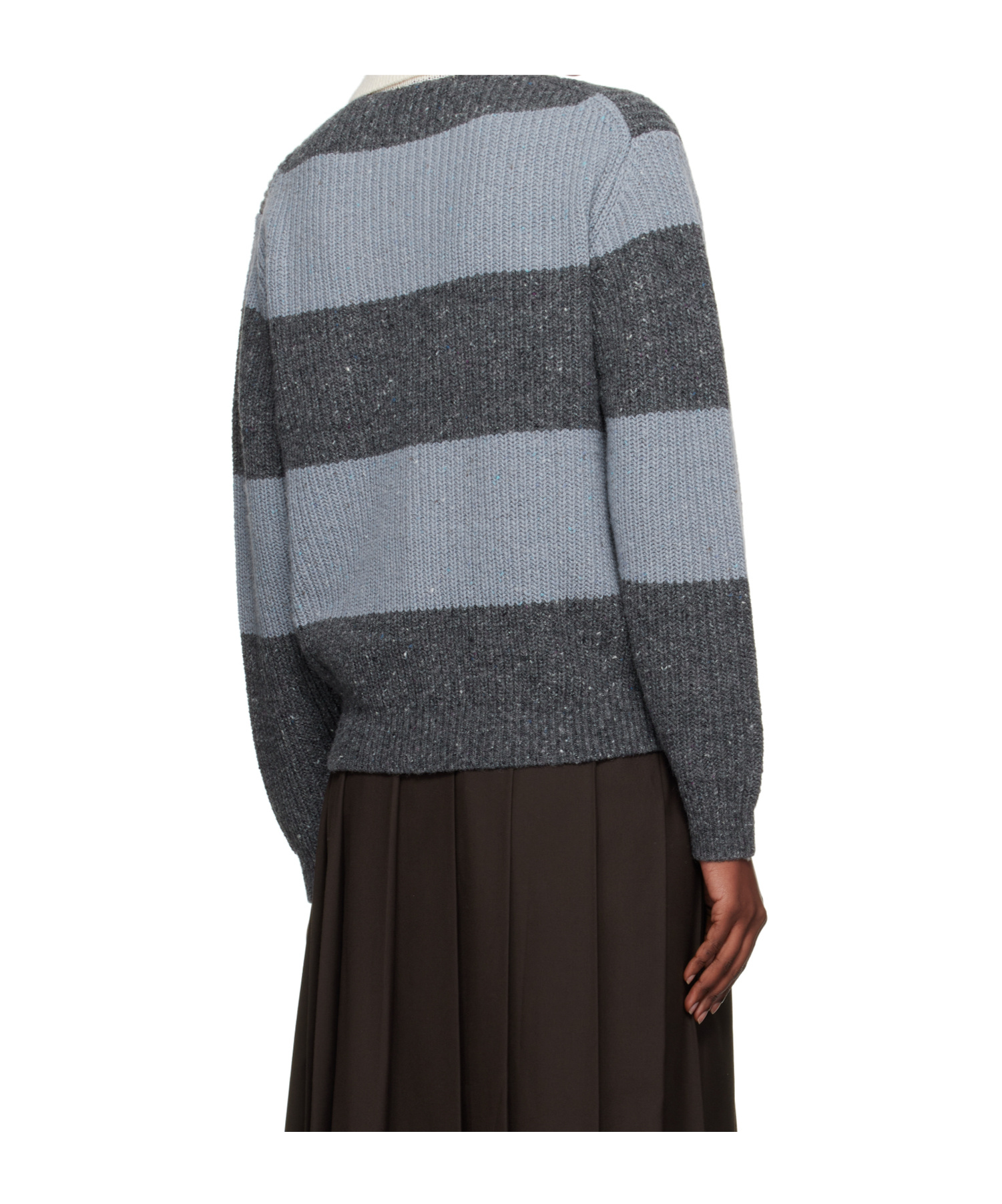Dunst Striped Sweater In Blue