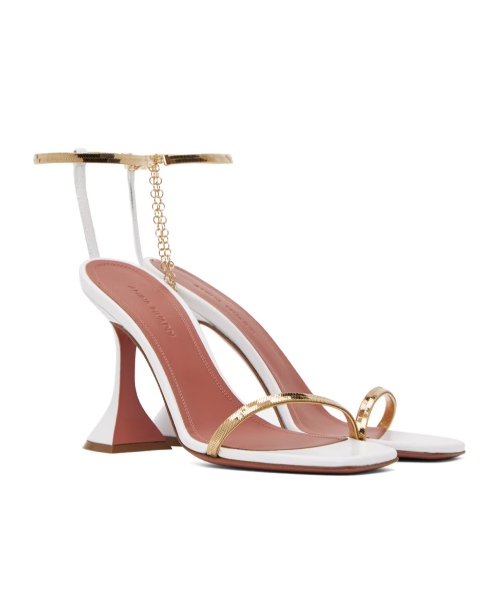 AMINA MUADDI HENSON SINGLE-STRING HIGH-HEELED SANDALS