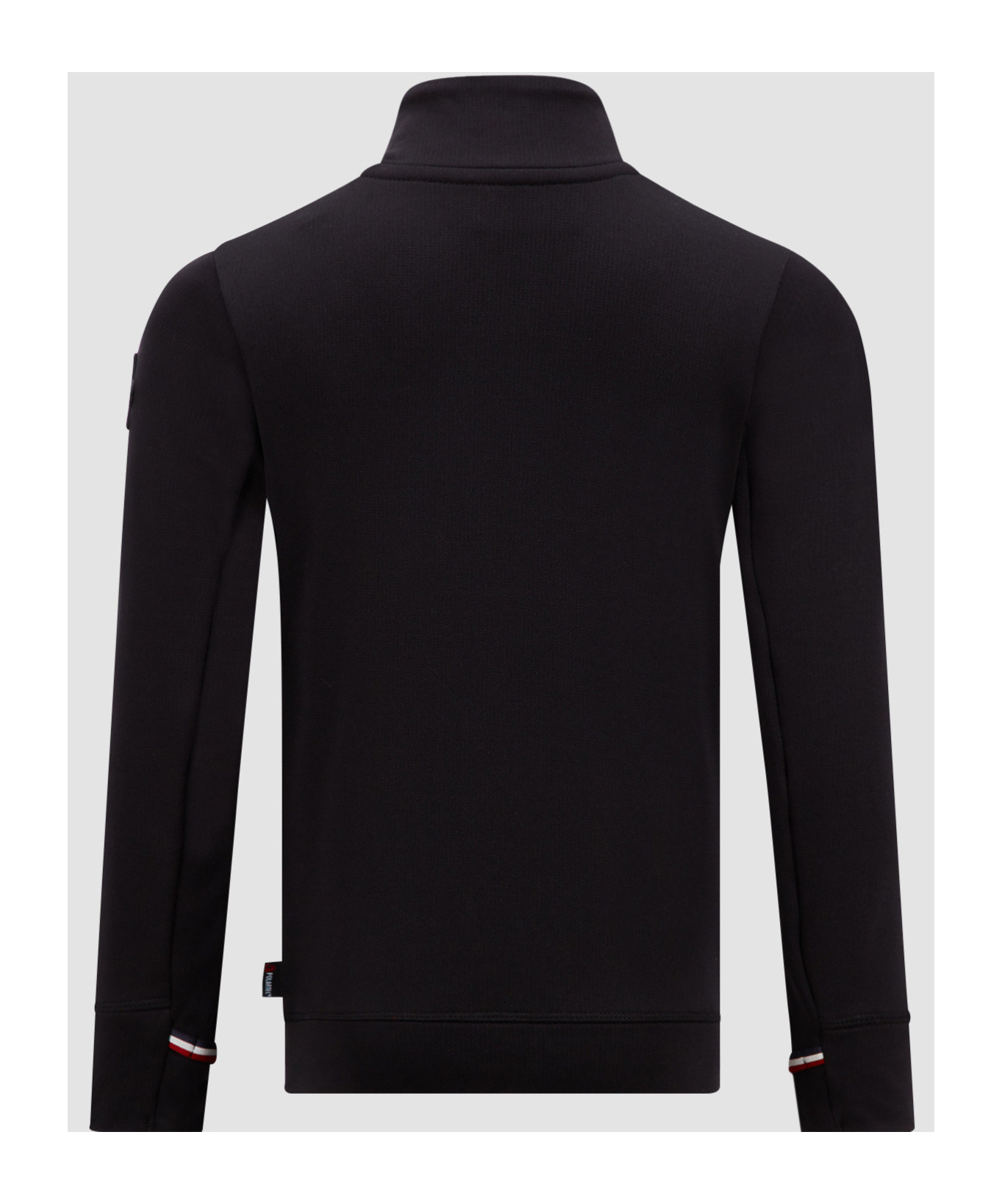 Moncler Long-sleeved Bottomed Shirt In Black