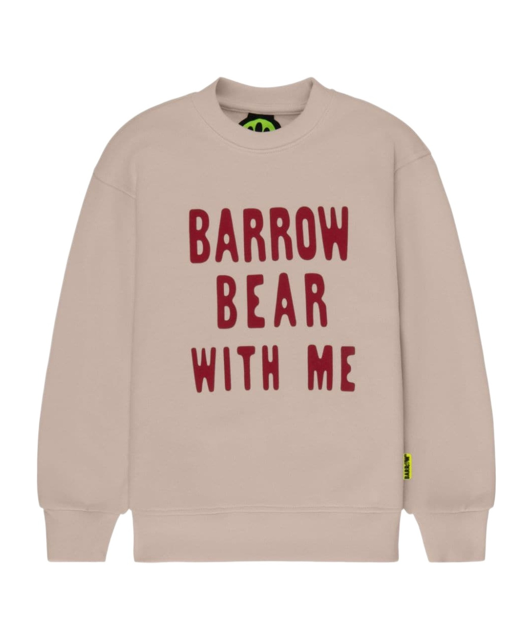 Barrow Slogan-print Sweatshirt In Nude