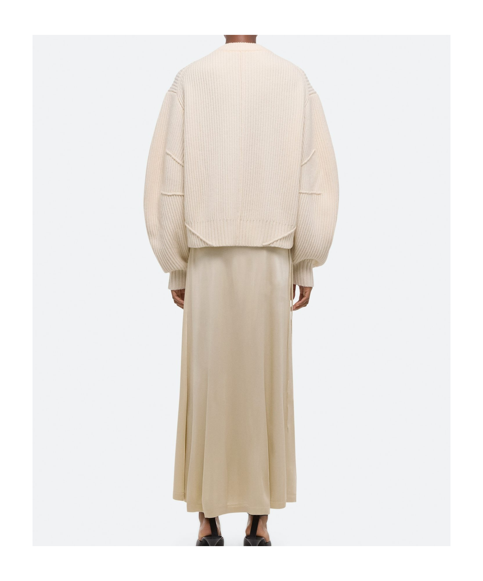 Helmut Lang Wrap Skirt In Nude