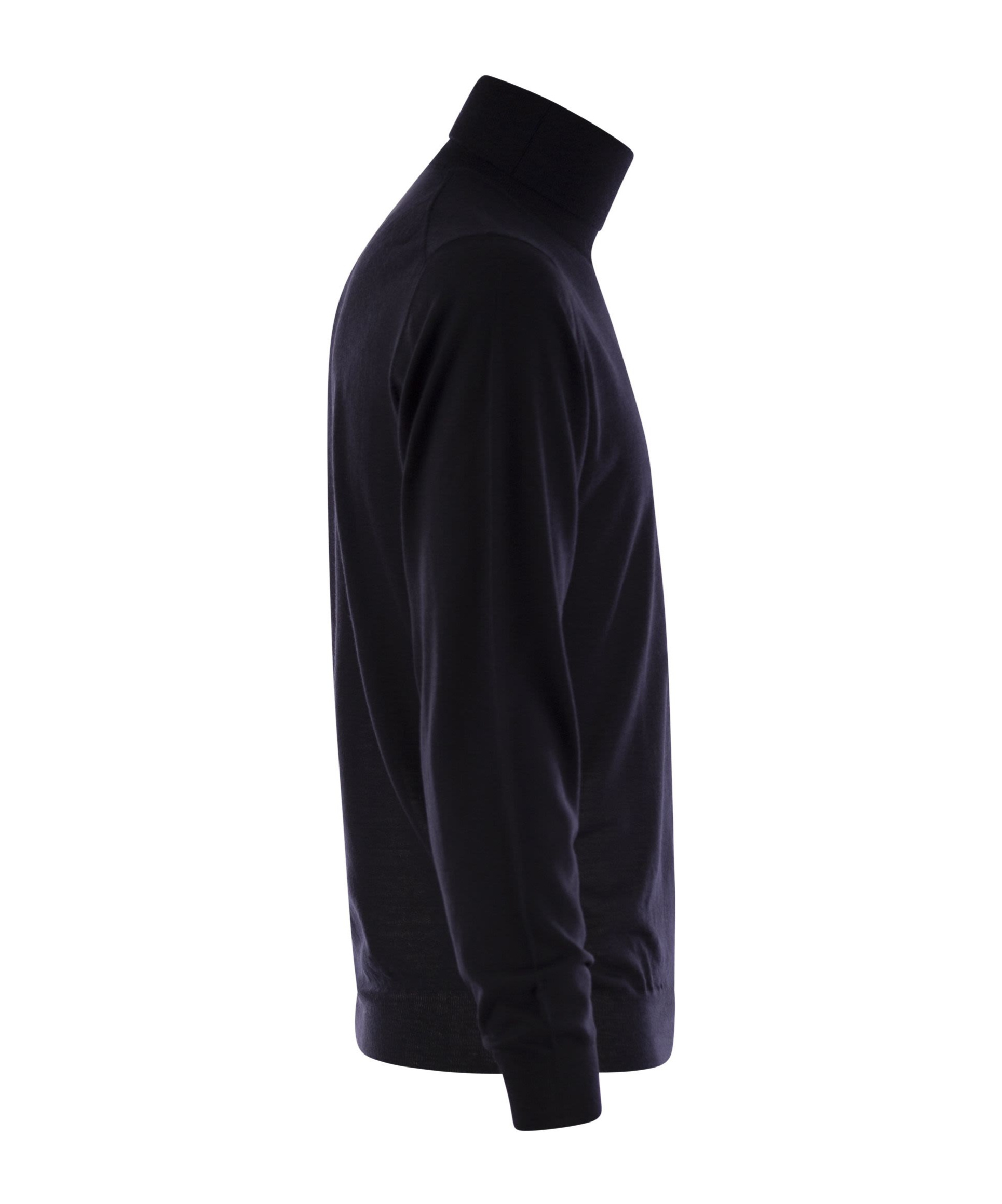 Shop Fedeli Turtleneck Sweater In Black