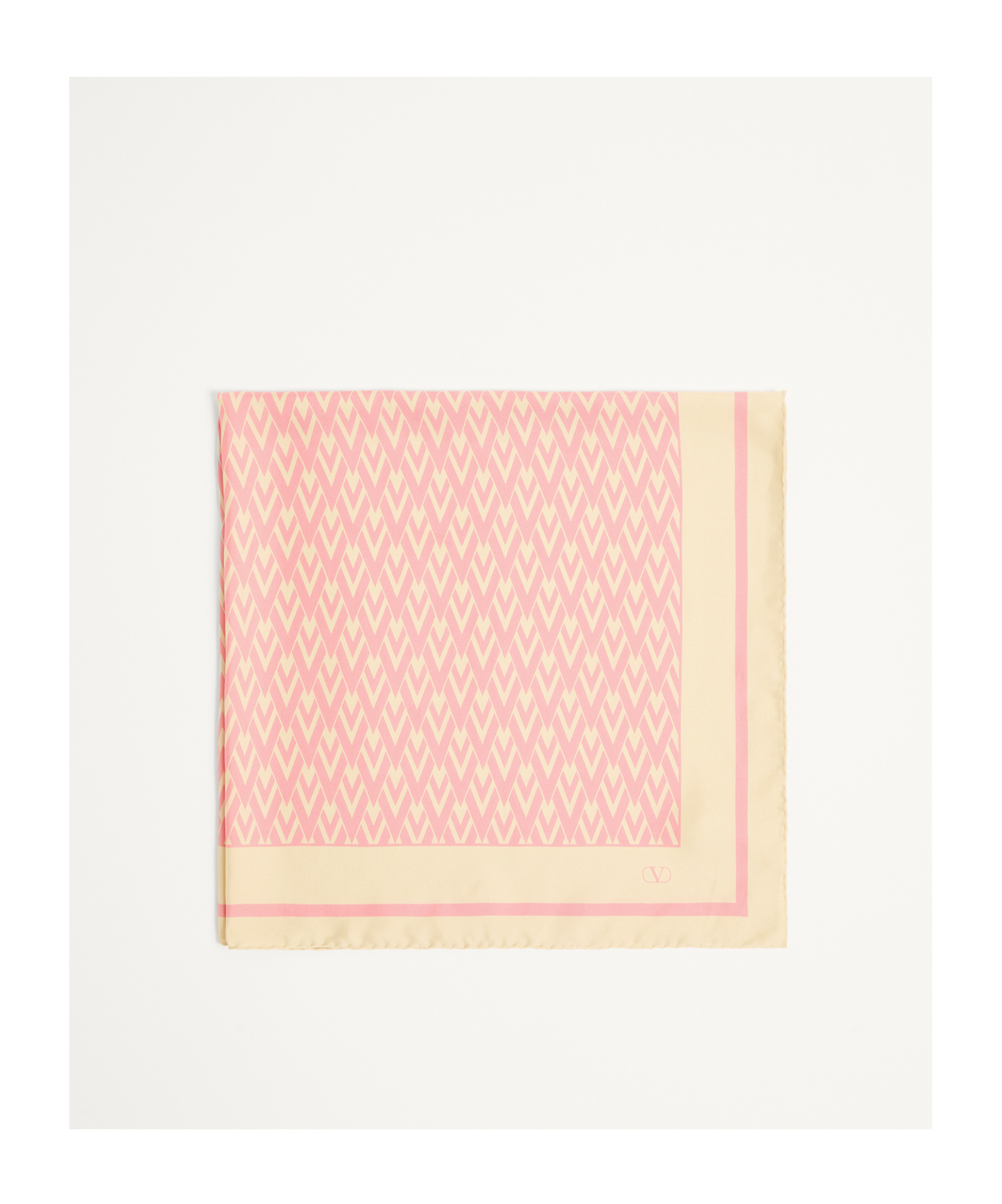 Shop Valentino Toute La V Scarf In Pink