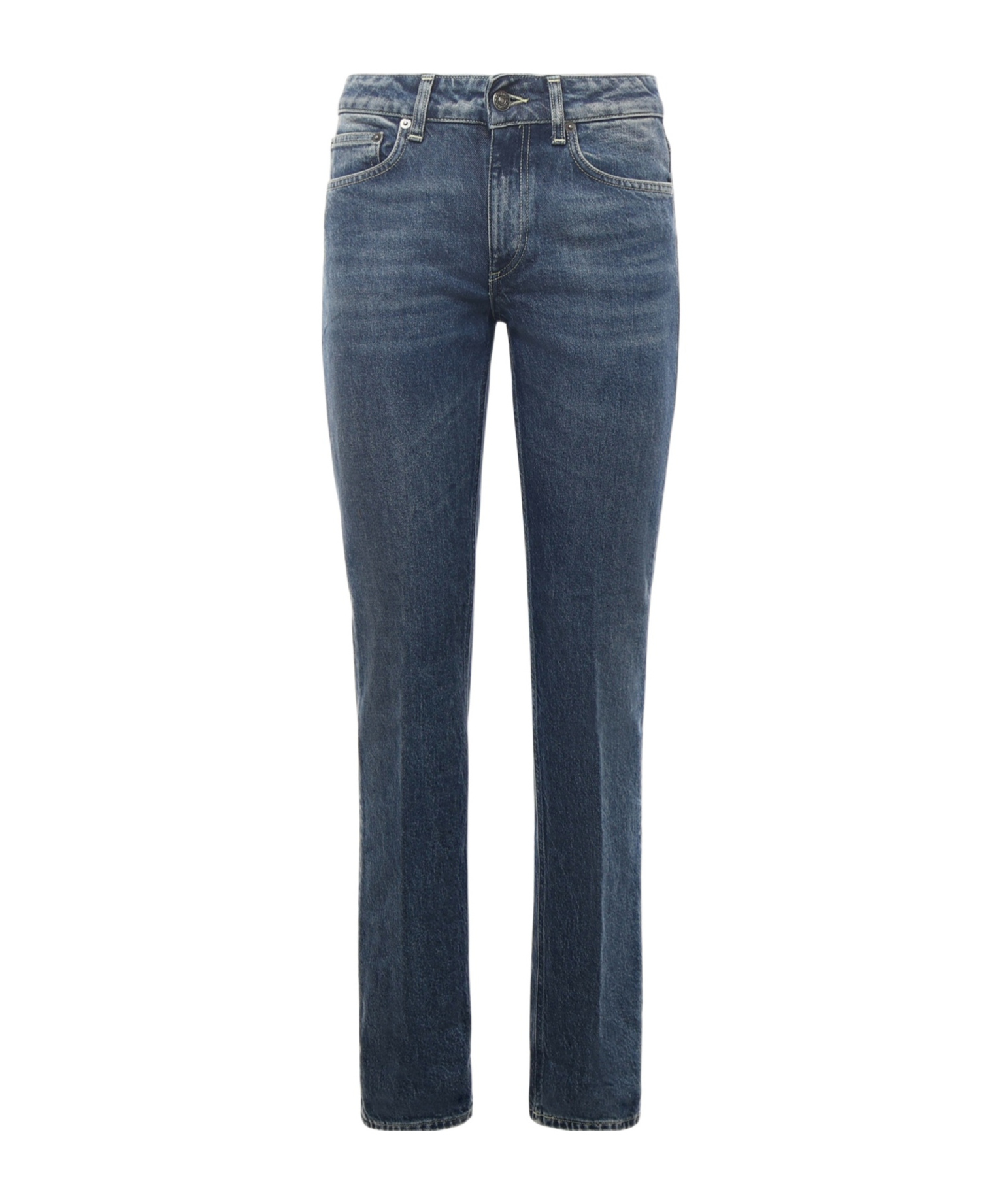 Dondup Five-pocket Logo Jeans In Multi