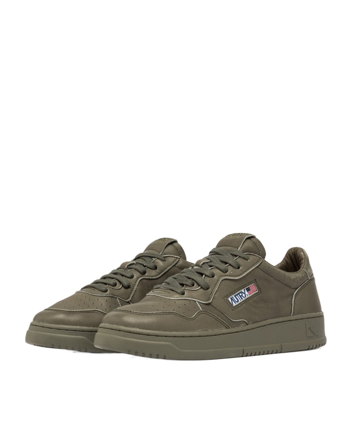 Autry Laced Sneakers In Green