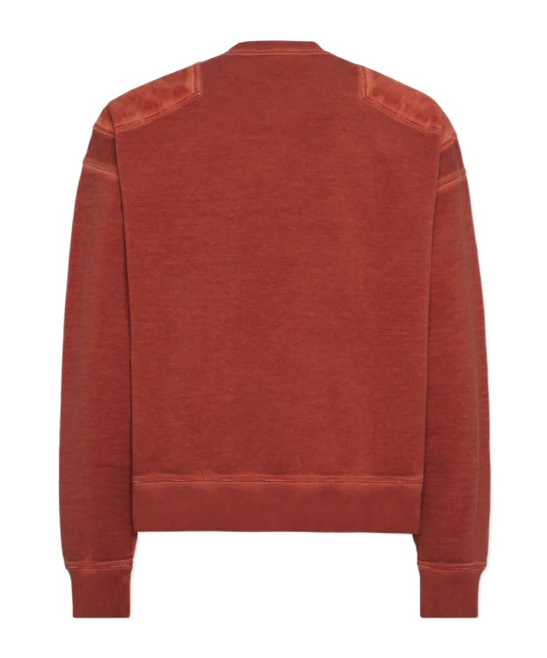 Dsquared2 Supernegative Dyed Cipro Loose Fit Sweatshirt In Animal Print