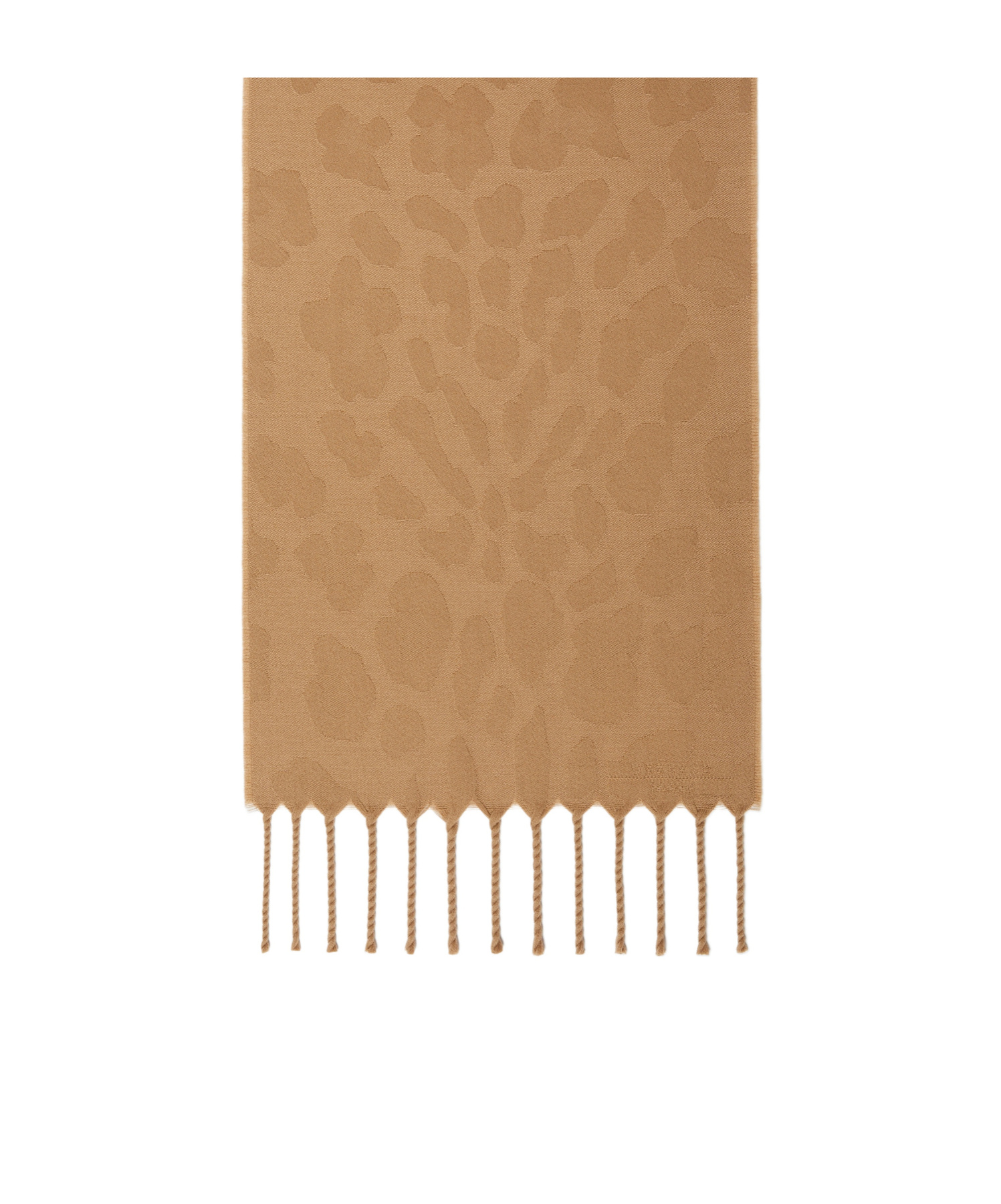 Weekend Max Mara Jacquard Wool Shawl In Beige
