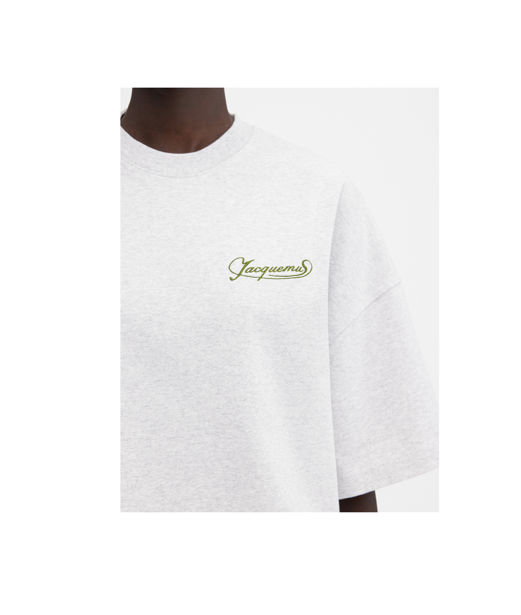 Jacquemus Item O-neck Short-sleeved T-shirt In Gray