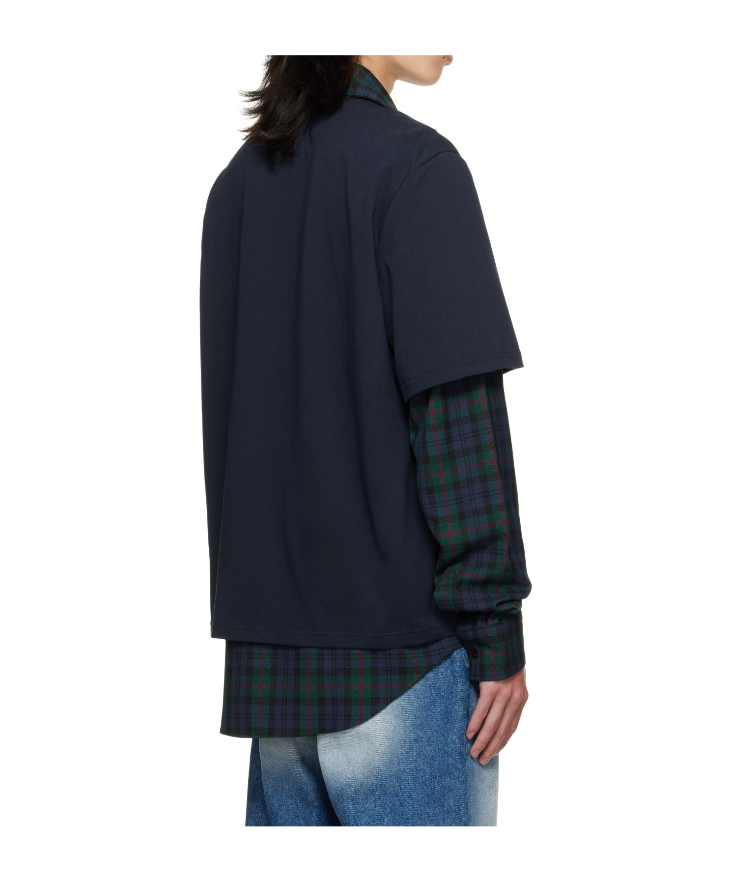 Egonlab Navy Moutono Shirt In Blue