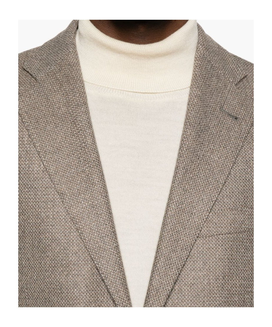 Corneliani Tailored Brown Blazer With Classic Design In Brown