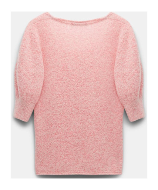 Dorothee Schumacher Cashmere Blend Short Sleeve Knit Top In Pink