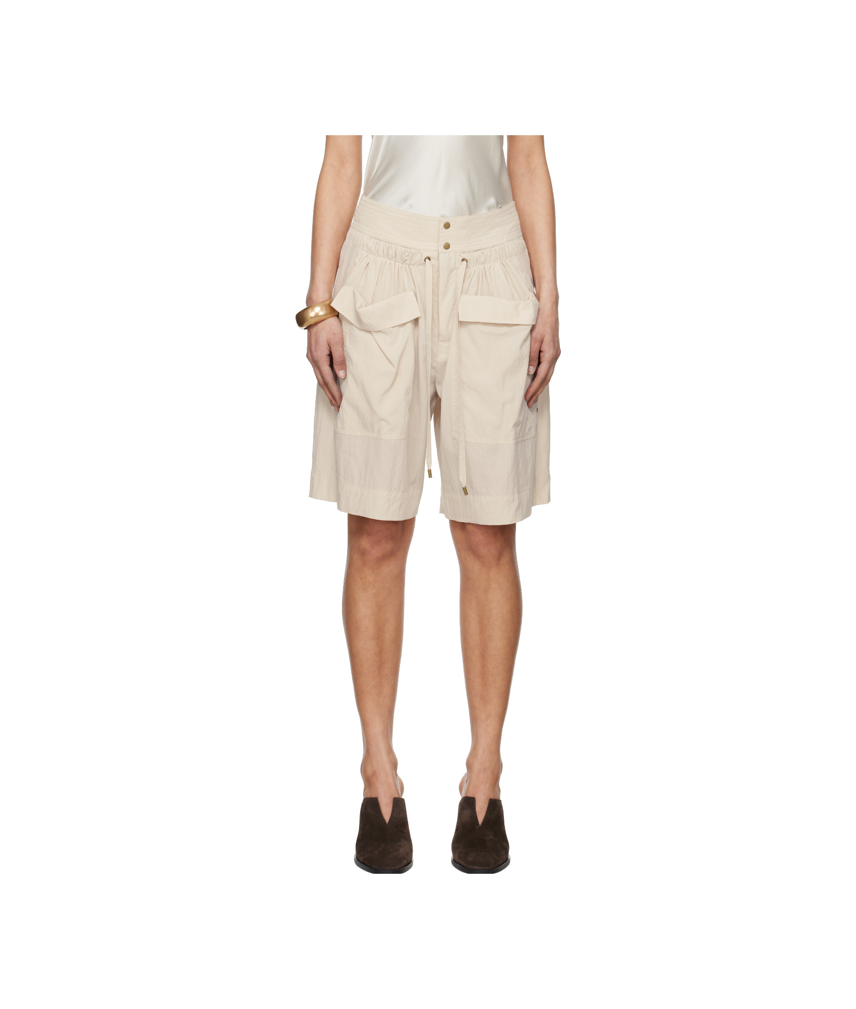 Isabel Marant Beige Gabriela Shorts In Nude
