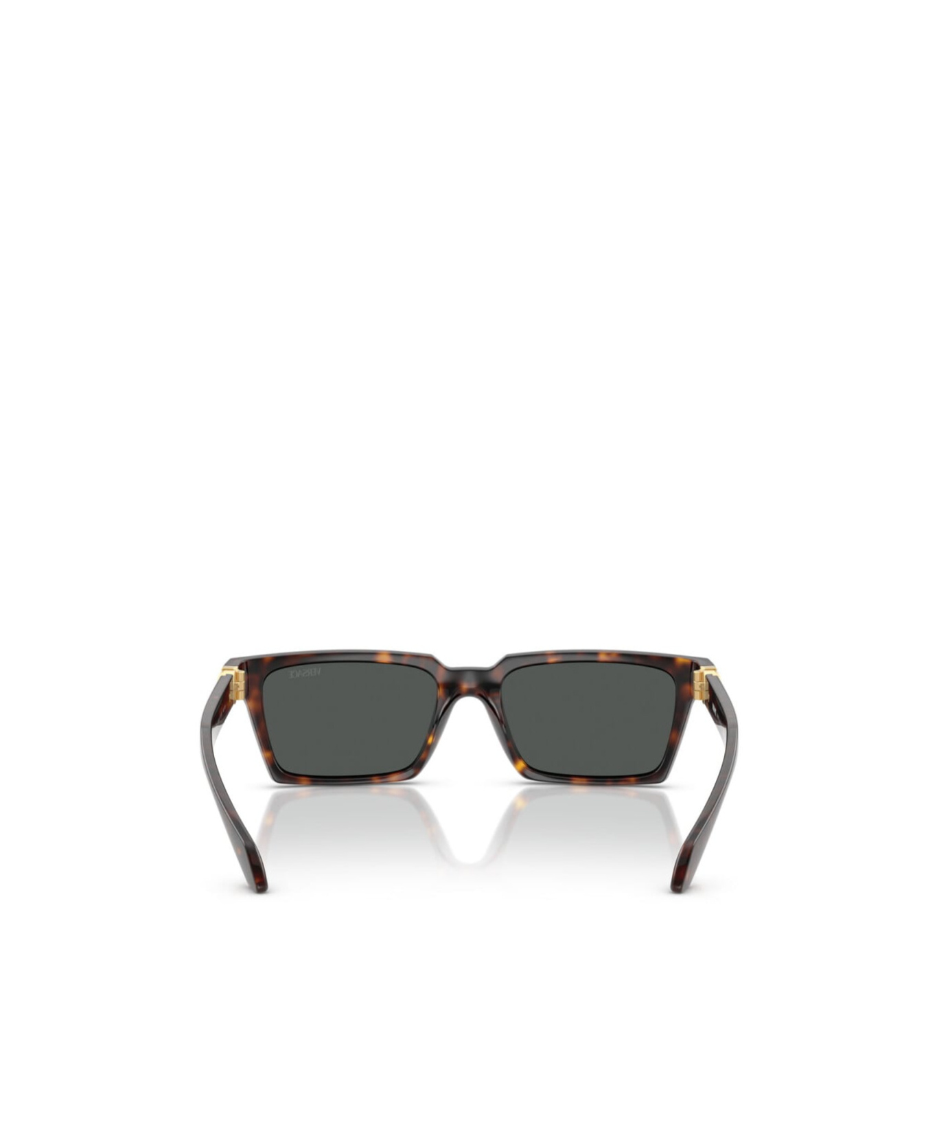 Versace 55mm Rectangular Sunglasses In Black