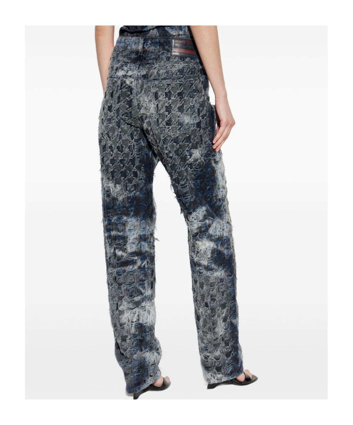 Diesel Frayed-effect Jeans In Multi