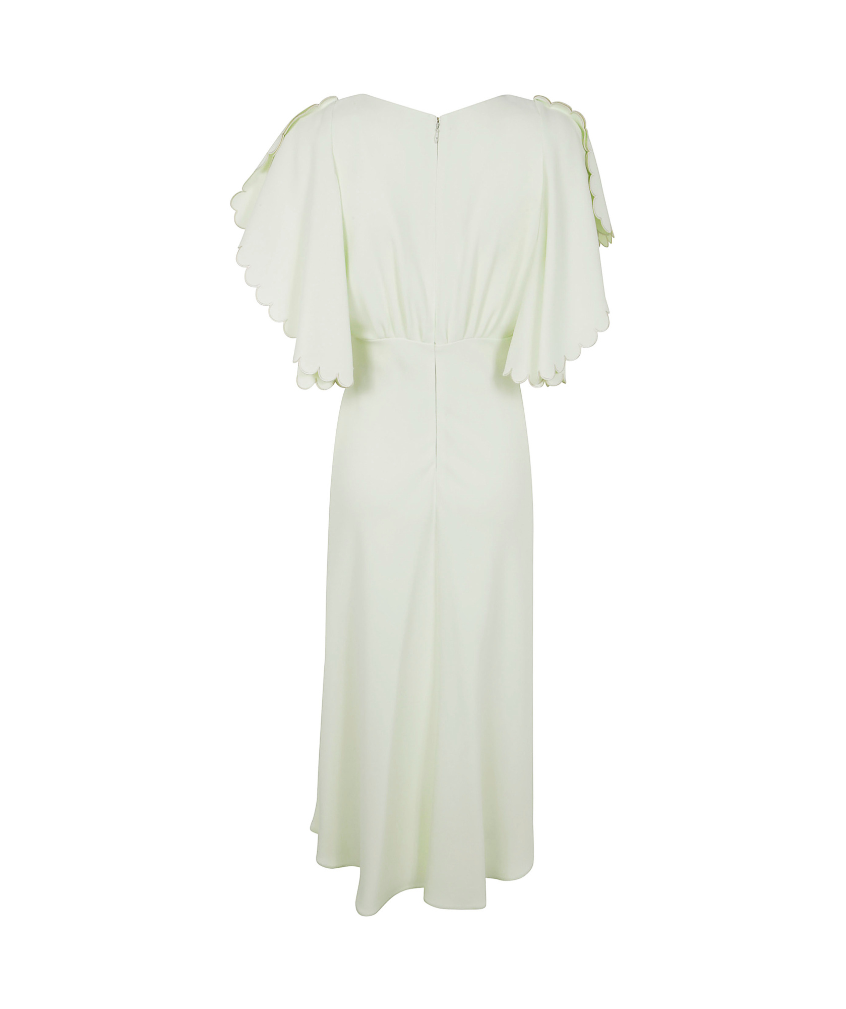 Elisabetta Franchi V-neck Midi Dress In White