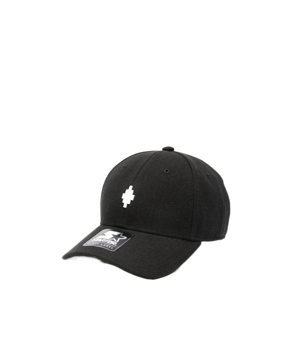 Marcelo Burlon County Of Milan X Starter Black Label Logo-embroidered Cap In Black
