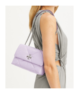 Tory Burch Small Kira Shoulder Bag In Purple
