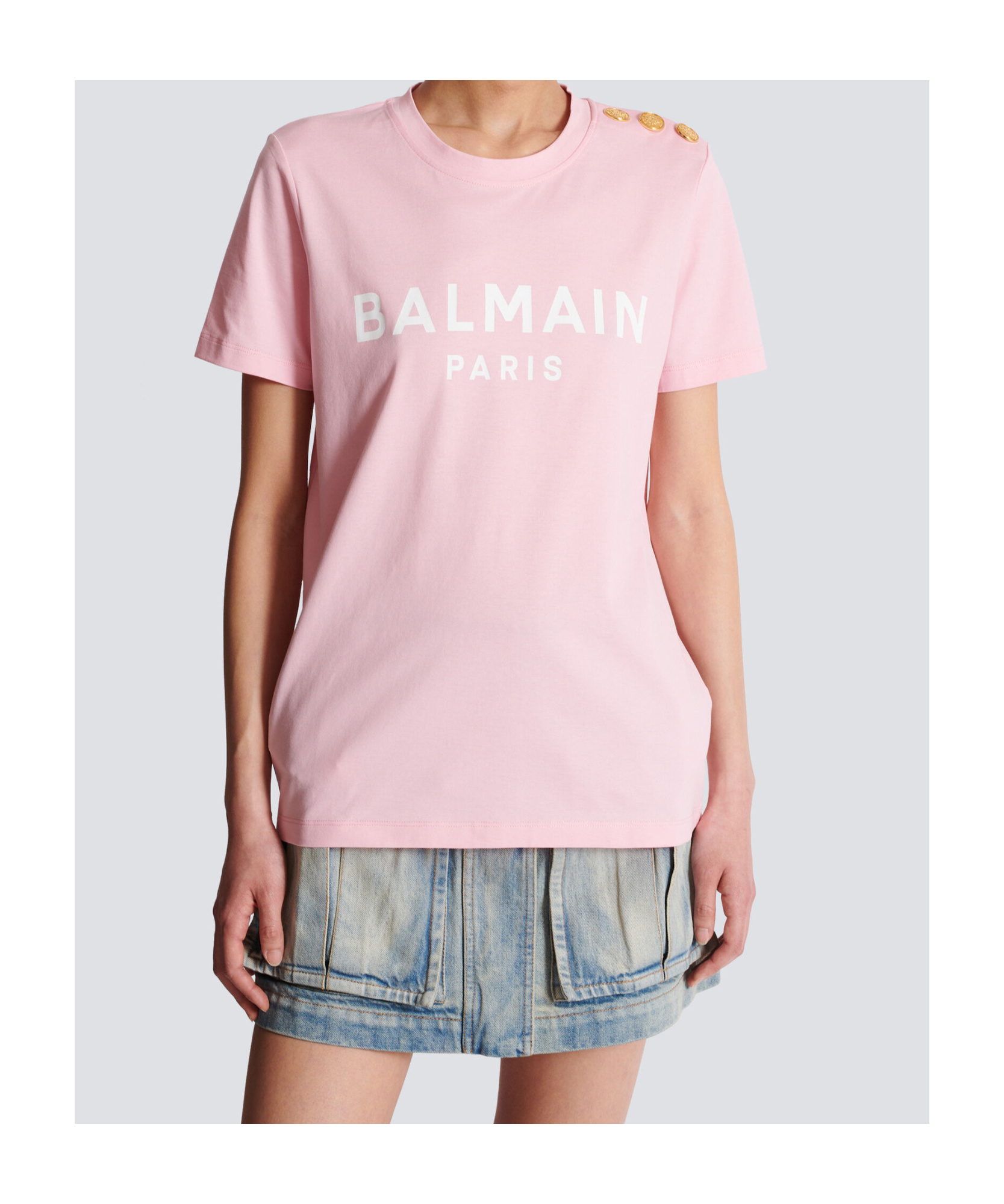 Shop Balmain T-shirt With Paris Print