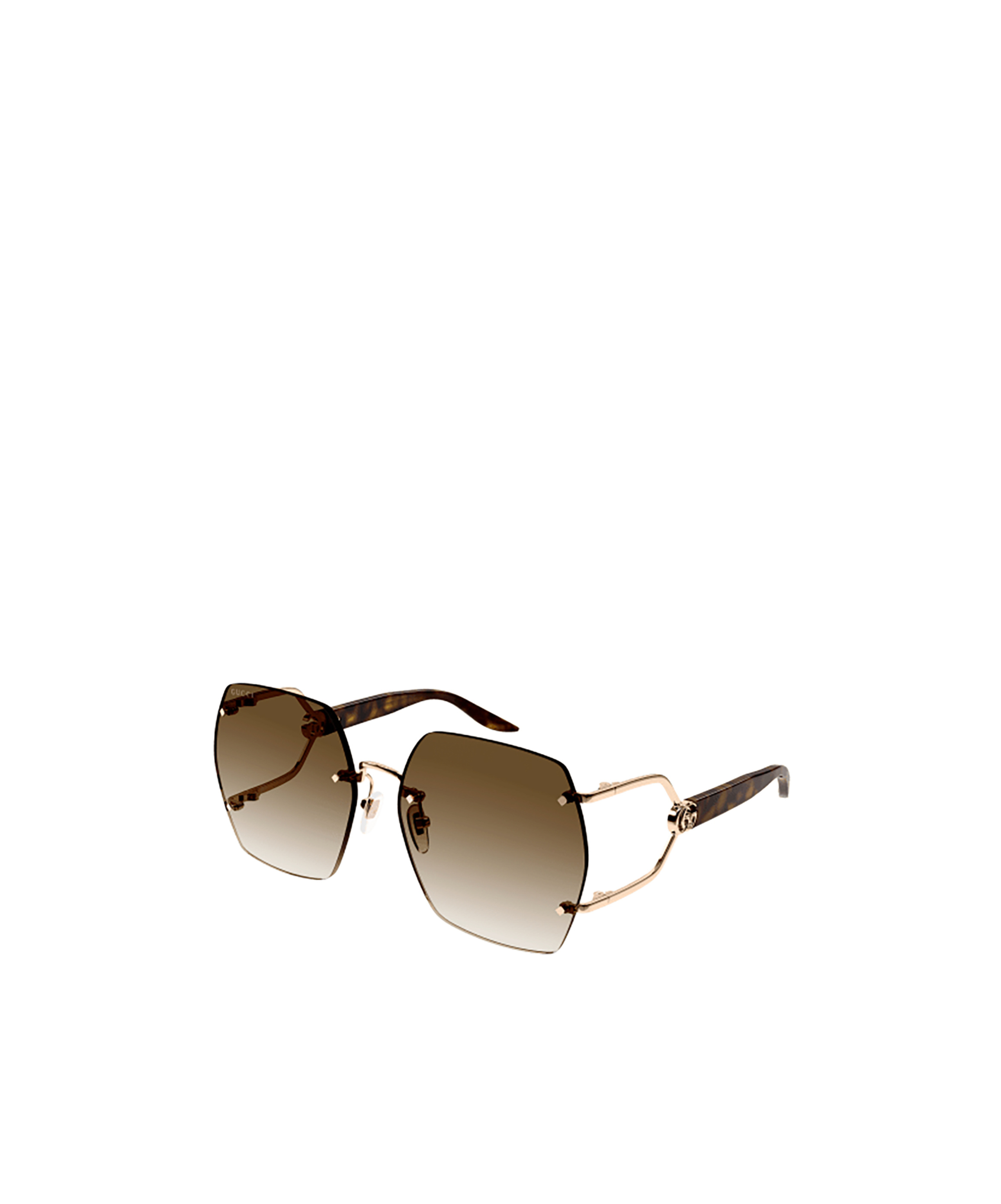 Gucci Double G Oversize-frame Sunglasses In Multicolor