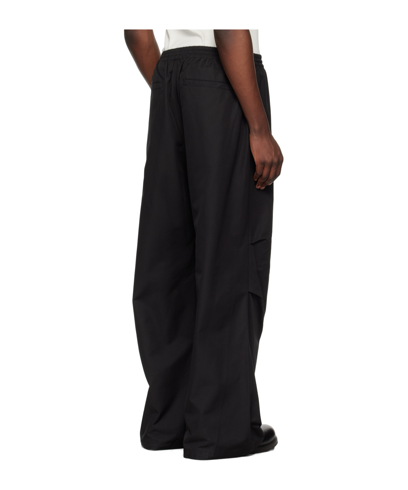 We11 Done Tucked Track Pants In Black