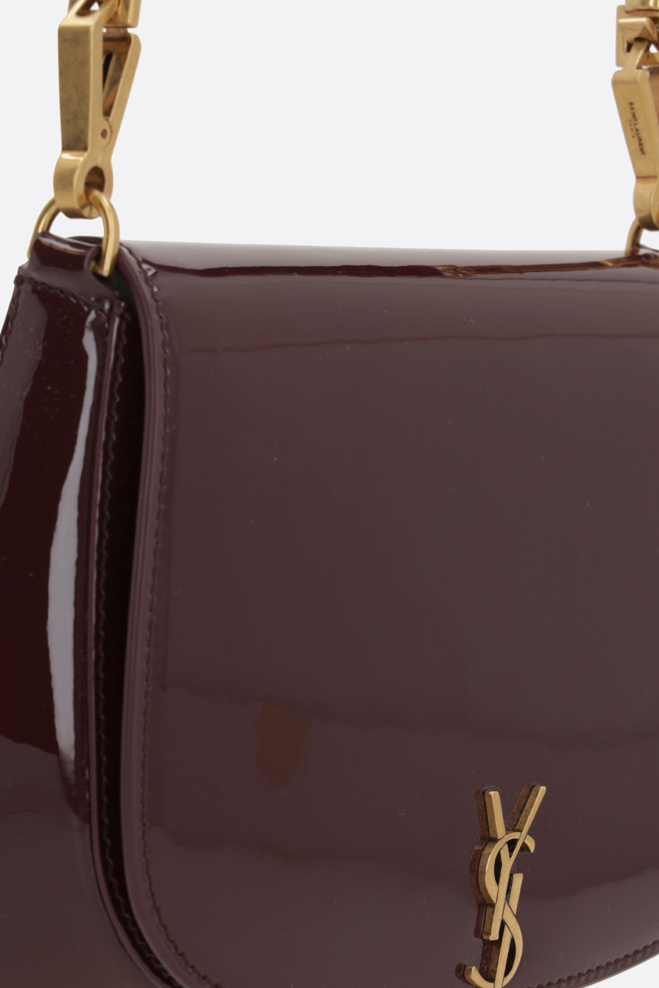 Saint Laurent Logo Shoulder Bag In Black