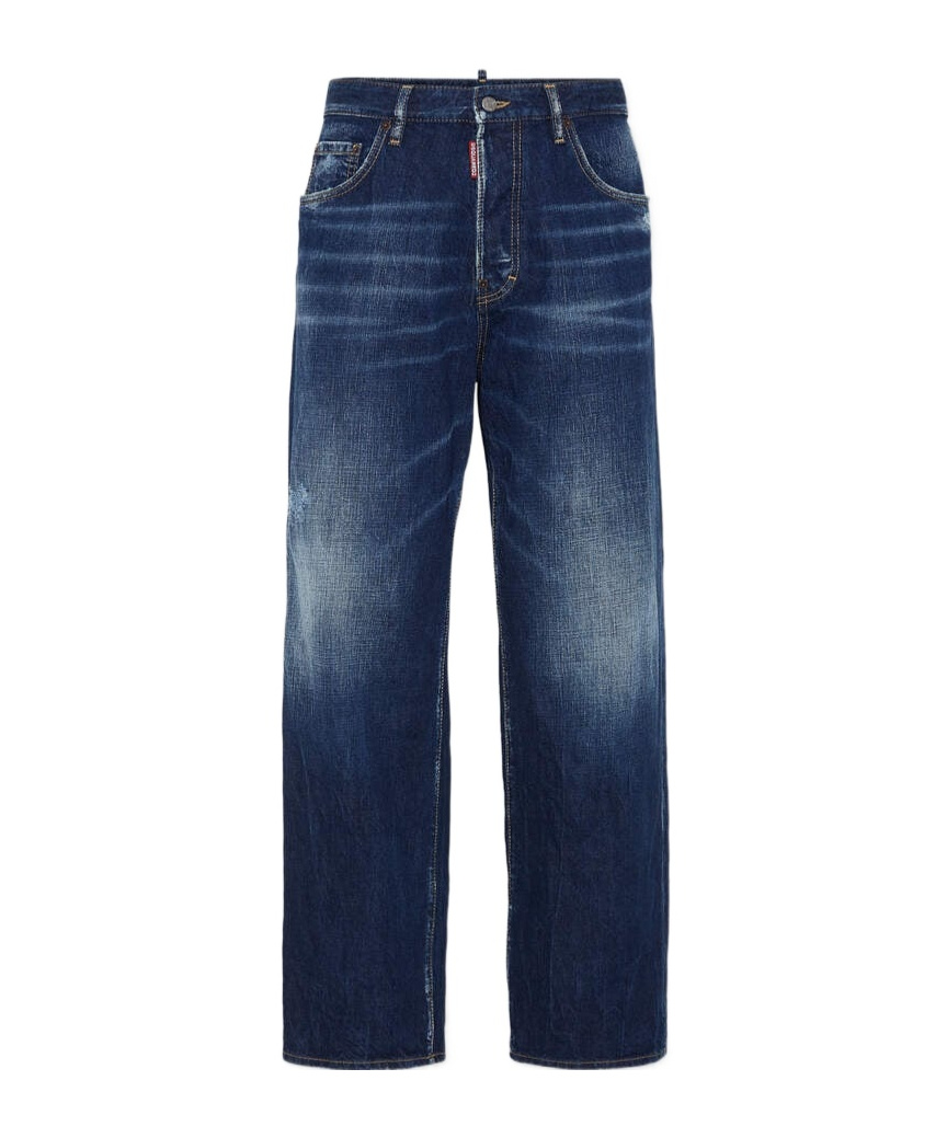 Dsquared2 Wide-leg Jeans In Blue