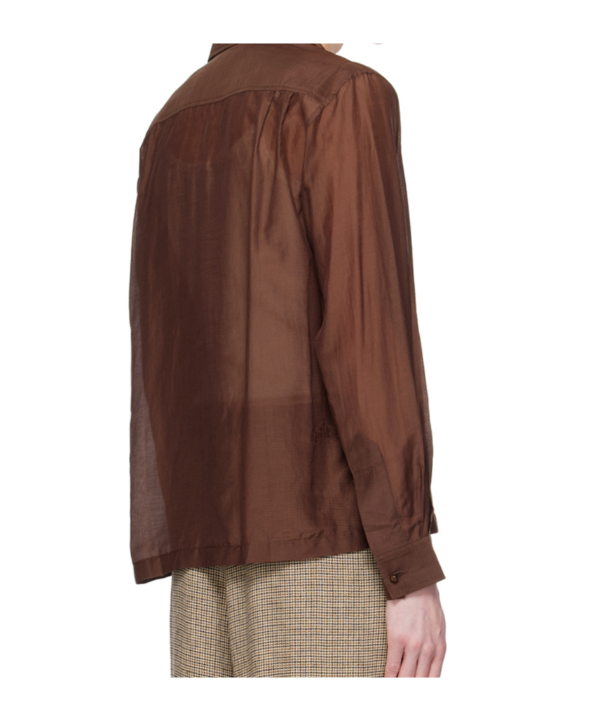 Bode Heartwood Shirt In Brown
