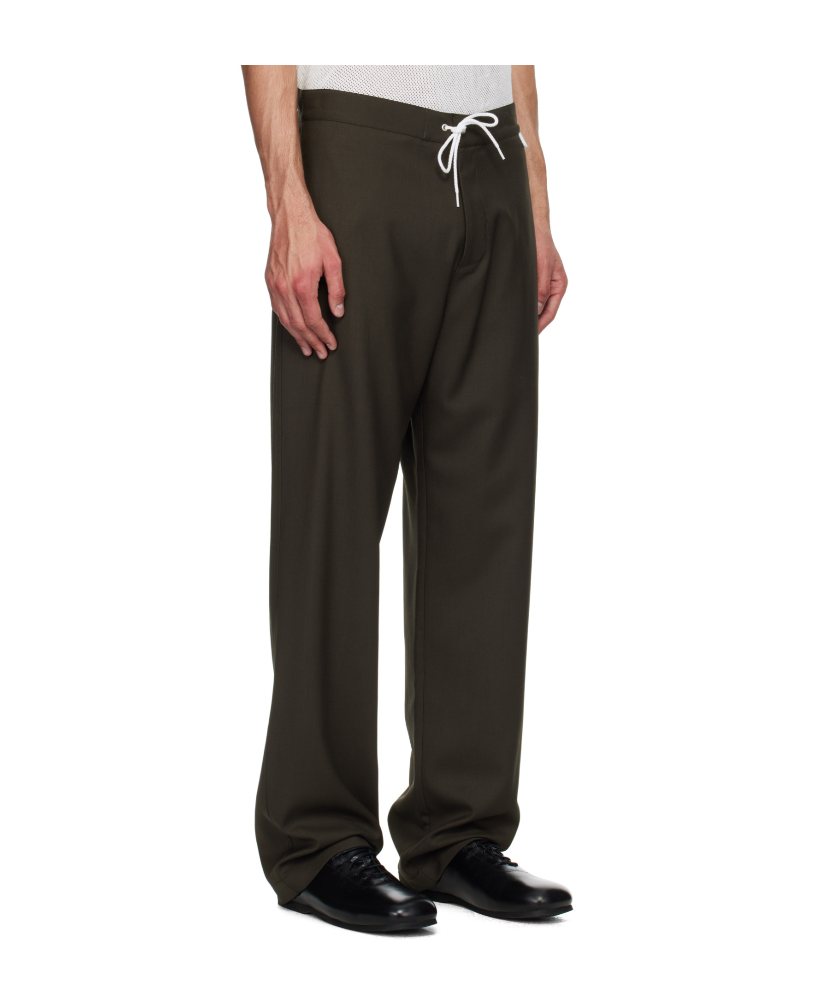 Magliano Campeggio People's Wool Jogger Pants In Black