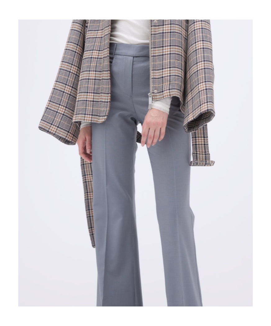 Remain Birger Christensen Mariel Flared Trousers In Gray