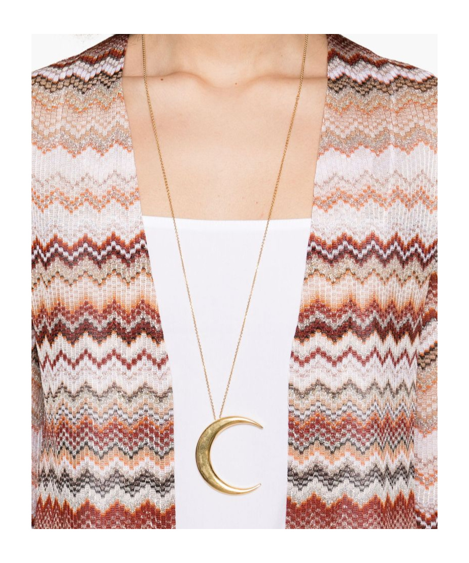 Shop Missoni Zigzag Lamé Cardi-coat In Pink