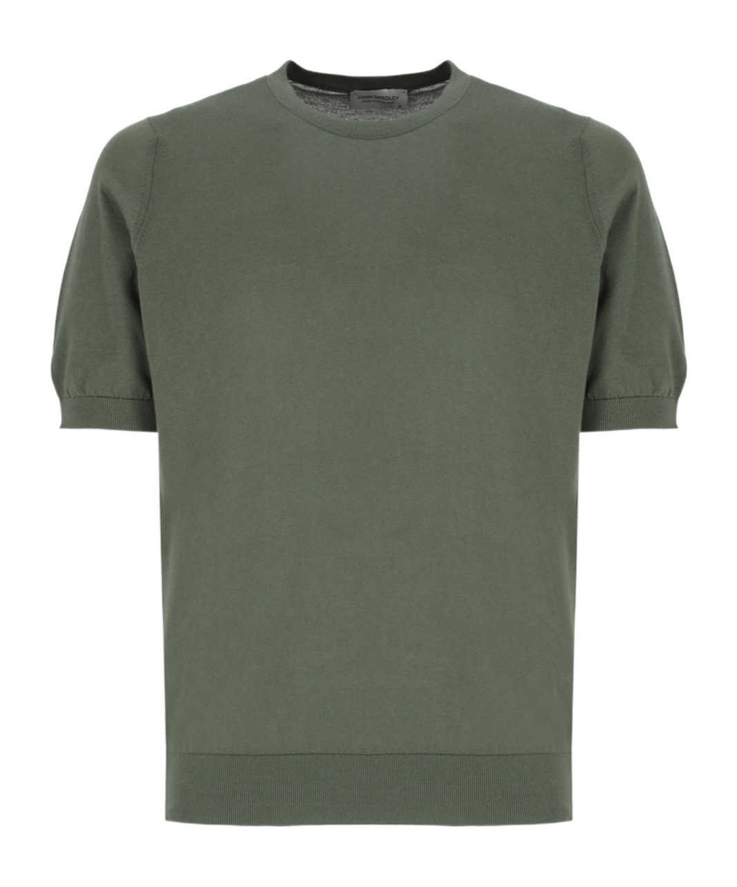 John Smedley Short-sleeve Cotton T-shirt In Green