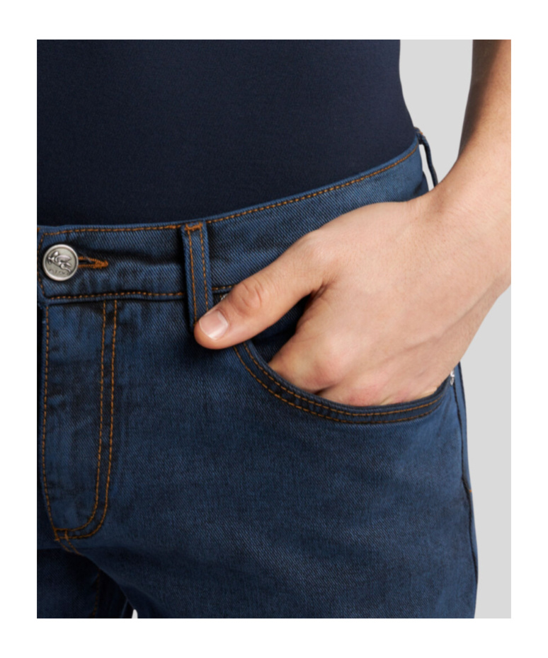 Etro Belt-loop Jeans In Black