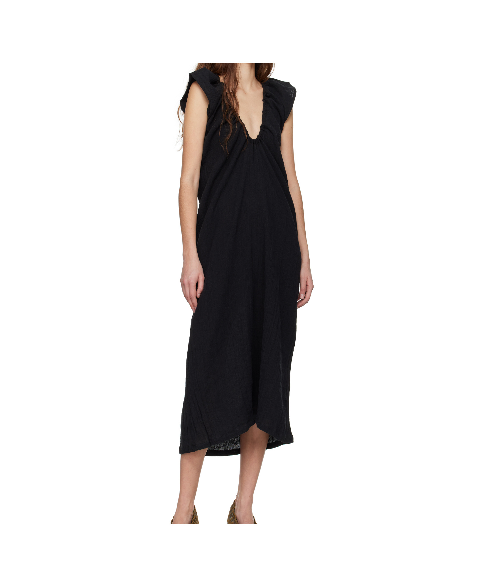 Baserange Max Maxi Dress In Black