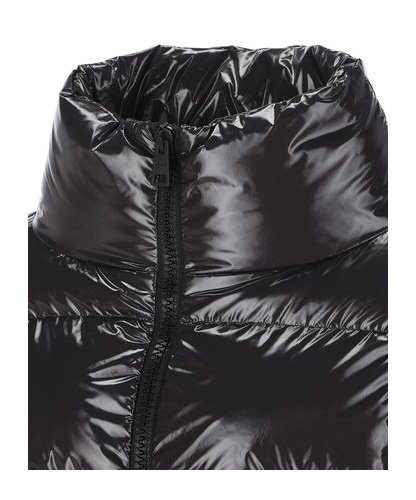Herno Zipped Hooded Down Jacket In Black