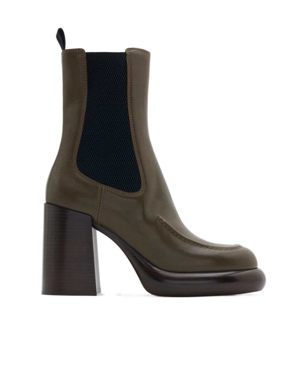 Burberry 95mm Wedge Chelsea Boots In Black